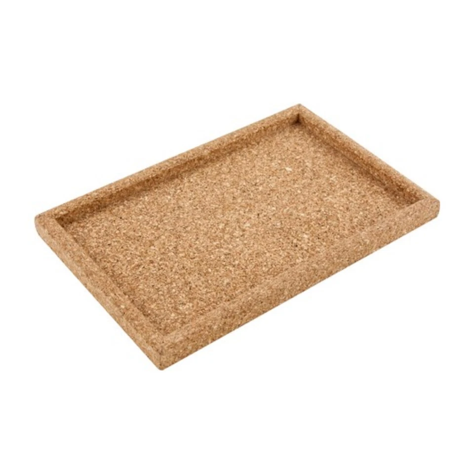 Rectangle Cork Tray Serving Breakfast Food Drinks Snacks Cheese Board 14x22cm - Image 1 of 1