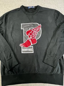 Ralph Lauren Polo P Wing Sweat Shirt Black Size XL RONNY MAC - Picture 1 of 11