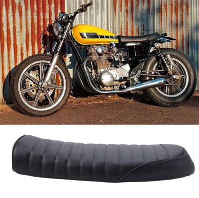 Sillín plano asiento moto café racer para Yamaha XS 400 650 1100 Café Racer Foto 1 de 4
