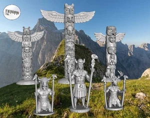 Totems and Tribal Warriors - Maßstab 1:32 NEUERSCHEINUNG von MOSTudio - Bild 1 von 1