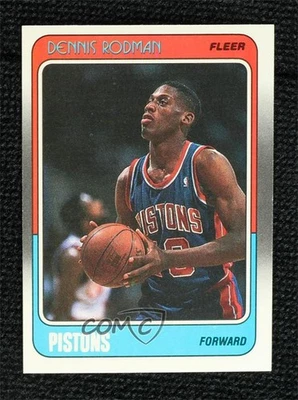 Fleer Dennis Rodman #43 Rookie RC HOF 1988-89 Foto 1 de 3