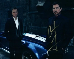 Matt Damon Christian Bale signed 8x10 Photo autograph Picture autographed & COA - Picture 1 of 1