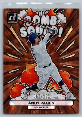 2023 Donruss - Bomb Squad #BS6 Andy Pages /999 (RC) - Image 1 of 2