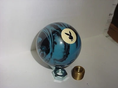 PLAYBOY  Marbled Blue & Black  #2  Custom Shift Knob  2 1/4"  Car, Truck - Image 1 of 2