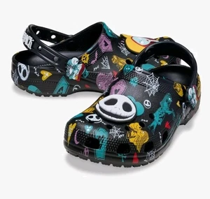 Tim Burton's The Nightmare Before Christmas Jack & Sally Classic Clog Women's 9 - Picture 1 of 10