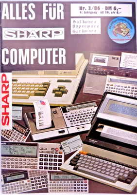 SHARP - ALLES FÜR SHARP COMPUTER - AUSGABE: 3/86 (FISCHEL - MAGAZIN) #2DE - Bild 1 von 4