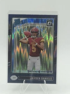 2024 Panini Donruss Optic Rated Rookie Jayden Daniels #248 Purple Shock - Picture 1 of 2