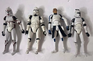 Star Wars Clone Wars Clone Trooper Lot Rex Trooper Coruscant Speeder Bike - Bild 1 von 2