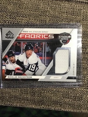 2023-24 UD SP Game Used Nicklas Backstrom NHL Stadium Series Fabrics - Image 1 of 2