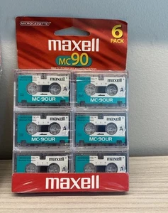 Maxell MC90 Diktier- und Audiokassette 90 Minuten 6er Pack - Bild 1 von 4