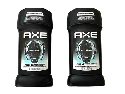 Paquete de 2 desodorantes en barra antitranspirantes AXE Apollo 2,7 oz - protección 48H Foto 1 de 4