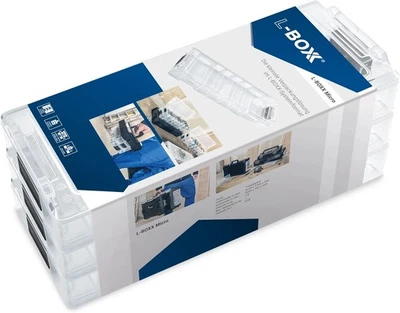 3x L-BOXX Micro – Transparente Kleinteilebox, stapelbar, mit Trennwänden - Bild 1 von 4