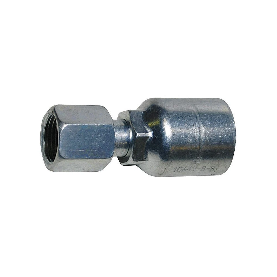 PARKER 10643-16-12 Crimp Fitting,3/4" I.D.,1-5/16",F,JIC 21A765 - Image 1 of 1