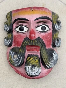 Maschera messicana vintage intagliata a mano "Rey Moro" Il re moresco - Foto 1 di 9