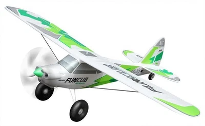 BK FunCub NG grün Multiplex MPX RC Trainer Hochdecker Landeklappe Bush Flugzeug - Image 1 of 4