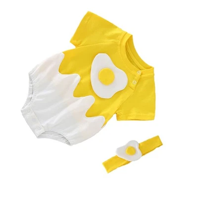  Baby Boy Short Sleeve Romper New Born Clothes Girl Newborn Summer Jumpsuit - Image 1 of 4