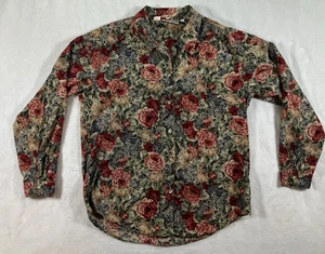 Blusa vintage Cottagecore abotonada talla mediana floral romántica abuela abuela abuela - Imagen 1 de 9