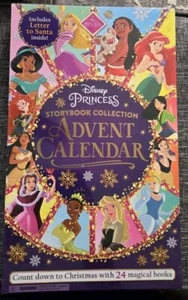 Disney Princess Storybook Advent Calendar 24 Stories Countdown Sealed New - Picture 1 of 4