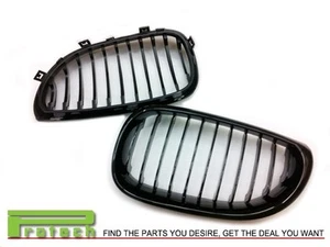 OEM Jet Black Front Grille Grill For 2004-2010 E60 525i 528i 530i 535i 550i M5 - Picture 1 of 3
