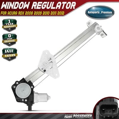Rear Right Power Window Regulator w/ Motor Assembly for Acura RDX 2008 2009-2012 - Image 1 of 4