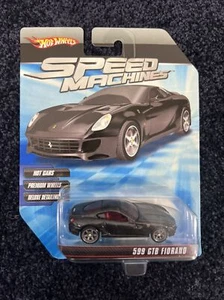 Hot Wheels 599 GTB Fiorano 2010 Speed Machines. Black Ferrari - Picture 1 of 4