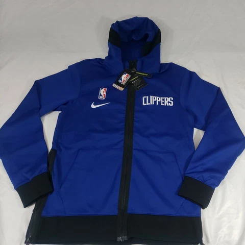 Los Angeles Clippers Blue Nike Authentic Showtime Therma Flex Full Zip Hoodie S Cover