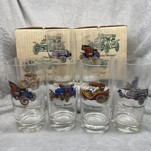 Vintage Antik Auto Trinkbecher Gläser 8er Set - Bargeschirr Neu im Karton! - Bild 1 von 8