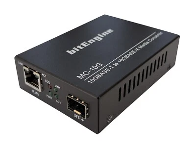 bitEngine 10G Media Converter, 10 Gigabit Copper to 10G Fiber Ethernet.Unmanaged - Image 1 of 4