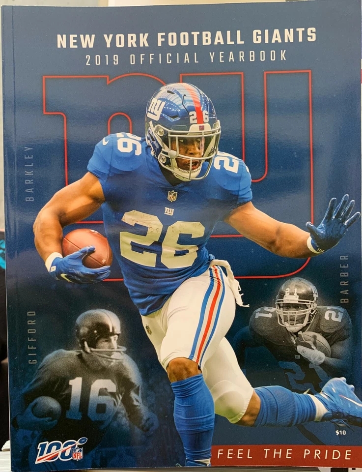 2019 NEW YORK GIANTS YEARBOOK NFL FOOTBALL PROGRAM 276 PAGES SUPER BOWL CHAMPS ? - Image 1 of 1