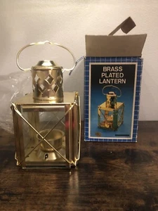 A vintage brass plated lantern made in Hong Kong - Picture 1 of 10
