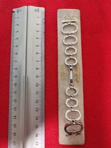 60er, 70er Expandro Vintage Metall-Uhrenband 18mm Rhodium-plated NEU - Bild 1 von 4