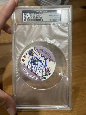 2003 Fleer Hardball RC CHIN-FENG CHEN Auto Autograph SIGNED PSA DODGERS 1sTAIWAN - Image 1 of 4
