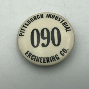 Rare Vtg Pittsburgh Industrial Engineering Co. Employee ID Button Pinback D1  - Picture 1 of 12
