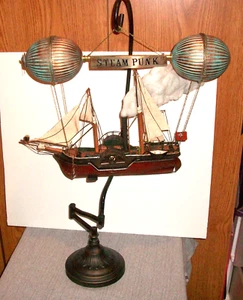 Steampunk Air Ship / Custom Assembled From Metal Steam Ship. - Picture 1 of 6