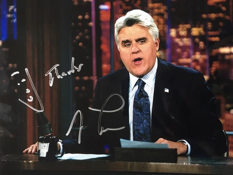 Jay Leno Signed Autographed 8x10 Photo The Late Show Cars Movie Auto Picture Cover