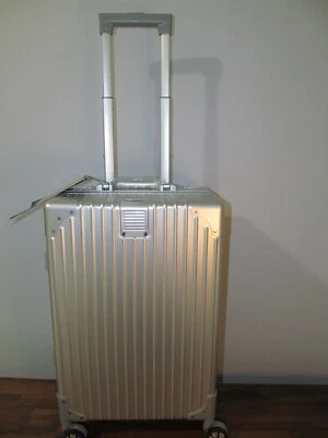 Champs Canada Designed Aluminum Silver Hard Carry On Spinner, Dual TSA Locks-NWT - Image 1 of 4