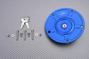 TWM Bouchon Réservoir Bleu + Clés Honda CBR 1000 RR SC57 2004-2007 Ref THC.01.B - Picture 1 of 3