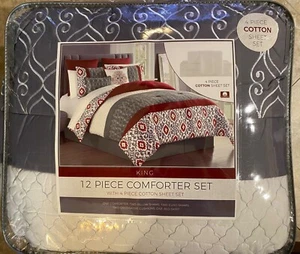 New-TARISSA 12-piece Bed IN A Bag-King Size - Picture 1 of 5