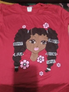  T Shirt Regular Fit Black Teen Girls Size Large 13-17 Excellent Condition L47 - Picture 1 of 2