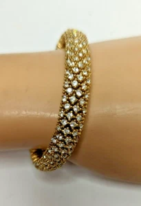 Stunning Vintage CINER Rhinestones Bracelet - Picture 1 of 8