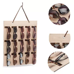 Sunglasses Organizer Hanging Eyeglasses Display Case Rack Storage For Women Men - Picture 1 of 13