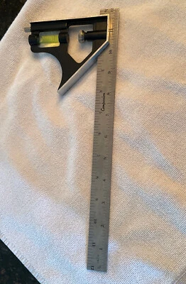 Sears COMPANION Combination Square Head & 12 " Rule, EUC - Image 1 of 3