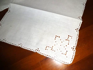 set of 6 Antique matching napkins 100% fine linen - Picture 1 of 6