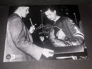Glenn Hall Chicago Blackhawks Autographed Signed 8x10 HOF 75 Beckett - Picture 1 of 1