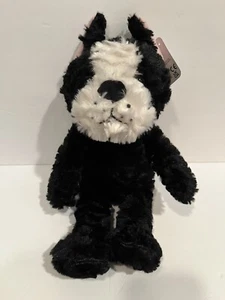 Juguete de peluche Boston Terrier cachorro perro Kellytoy nuevo con etiquetas nuevo con etiqueta negro blanco - Imagen 1 de 4