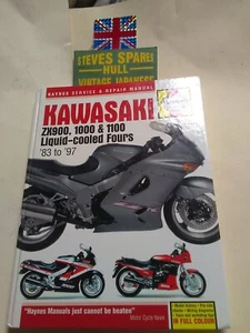 KAWASAKI ZX900,ZX1000,ZX1100 1983-1997, .workshop manual , HAYNES . NOS . - Picture 1 of 2
