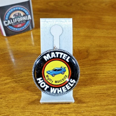 Botón de metal Hot Wheels Redline Mighty Maverick Hong Kong 1970 Foto 1 de 2