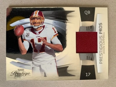 2009 Playoff Prestige JASON CAMPBELL Prestigious Pros Jersey SP /25 Redskins - Image 1 of 2