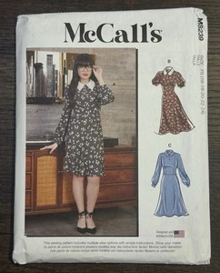 McCall's Pattern M8239 Misses’ Size 16-24 Collared Dress UC FF - Picture 1 of 3