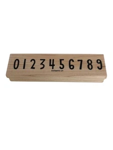 Stampin Up Rubber Stamp Numbers Math Teacher Learning Count Card Making Border - Picture 1 of 4